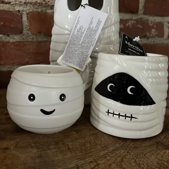 Martha Stewart mummy candle light up mummy and sand and fog autumn harvest candl - Picture 5 of 8